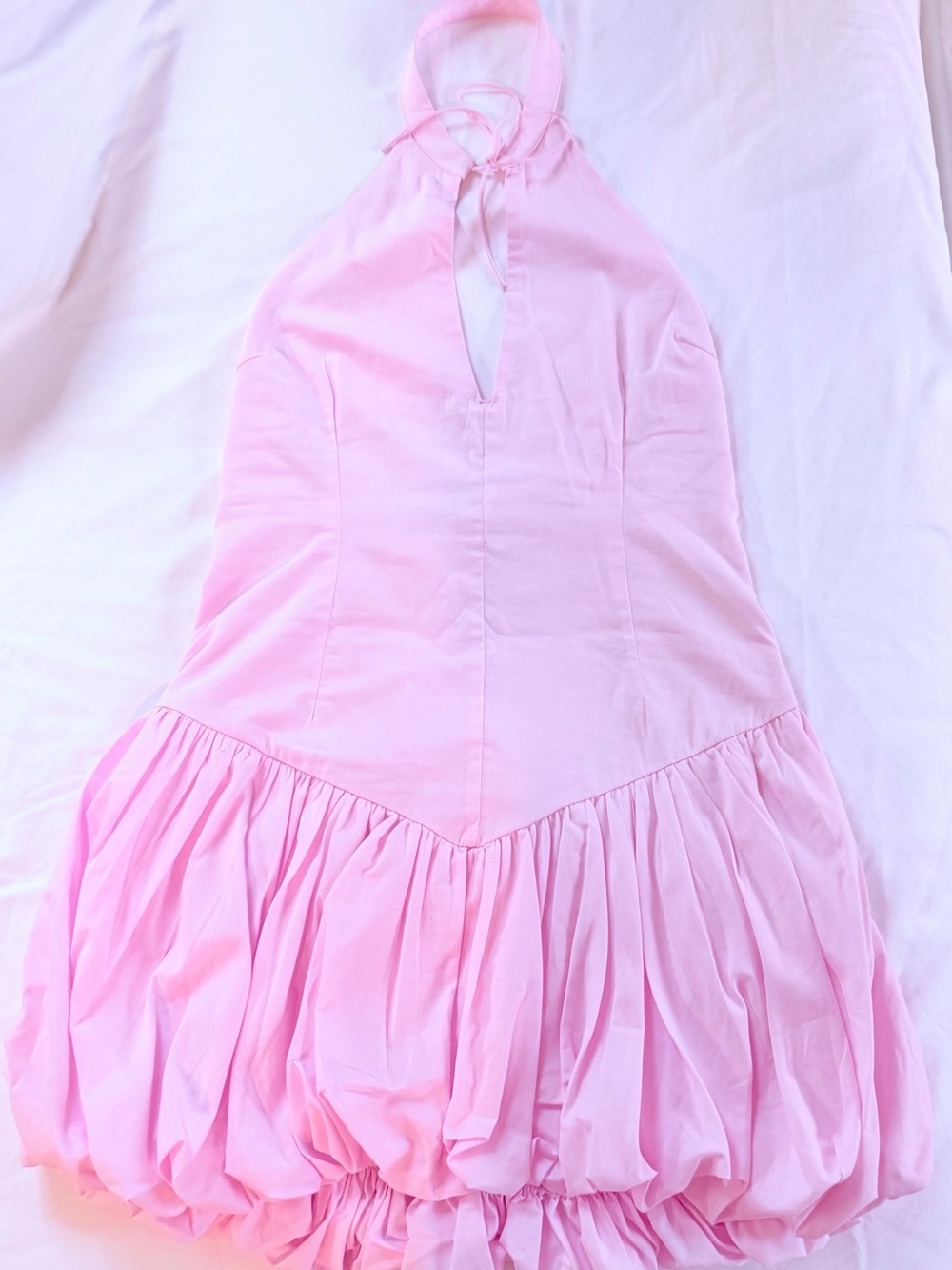 ZARA Pink Halter Bubble Dress NWT